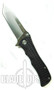 Blackjack Model 1 Tanto Point Spring Assist Knife, Black, PLN, BJ033