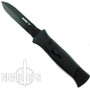 AKC Black Tactical 777 Double Action OTF Knife, Dagger Blade