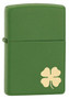 Zippo Green Shamrock Lighter, Zippo 21032