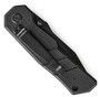 Schrade 103S G10 Folding Knife, Black Tanto Combo Blade