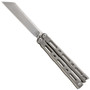 Benchmade 87 Titanium Wharncliffe Balisong Butterfly Knife, CPM-S30V Satin Blade