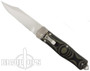Microtech Green OSS Cobra Knife, Auto Lever Lock, Bowie Bead Blast Blade, 137-7GR