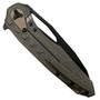 Microtech 196-2DLCTA Tan Sigil MK6 Aluminum/Titanium Flipper Knife, DLC Black Combo Blade