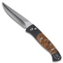 Pro-Tech Brend 2 Auto, Satin Plain Blade, Maple Burl Handle