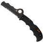 Spyderco Rescue Assist I Folder Knife, Black FRN, Black Spyderedge Blade