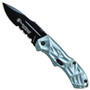 Smith & Wesson Black Ops SWBLOP3SMBS Blue/Grey Small Spring Assist Knife, Black Combo Blade