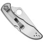 Spyderco Stainless Delica 4 Folder Knife, VG-10 Satin Blade REAR VIEW