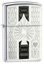 Zippo Lighter High Polish Chrome Ace, Zippo 24196