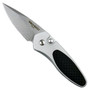 ProTech Sprint Auto Knife, Carbon Fiber Inlay, Stonewash Plain Blade Open