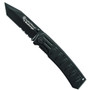 Smith & Wesson Bullseye Linerlock Tanto Knife, Black, P/S, SW112S