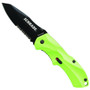 Schrade Venom Green SCHA7GRS Spring Assist Knife, Black Combo Blade