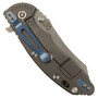 Hinderer Knives Blue/Black XM-18 3.5" Skinner Flipper Knife, CPM-S35VN Dark Stonewash Blade