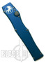 Microtech Halo V OTF BLUE Automatic Tanto Point Knife, Satin Standard, MT150-4BL