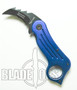 Karambit Extreme Spring Assist Knife, Blue Handle, (Black, P/S)