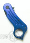 Karambit Extreme Spring Assist Knife, Blue Handle, (Black, P/S)