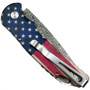 Pro-Tech Limited T540-DM Vintage Flag Tactical Response 5 Auto Knife, Damascus Blade