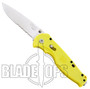 SOG Yellow FLASH II Spring Assisted Knife, Satin Part Serrated Blade, YFSA98