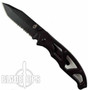 Gerber Tanto Paraframe Knife, Black Combo Blade