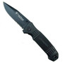 Smith & Wesson SWEX2S Extreme Ops Folding Knife, Black Combo Clip Blade