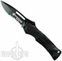 Smith & Wesson Small Black Ops Spring Assist Knife, Black, Combo Blade