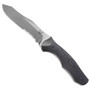 Benchmade 183S Fixed Blade Contego Knife, Satin Combo Blade