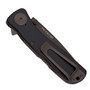 SOG Twitch II Spring Assist Knife, Black TiNi Plain Blade, Clip View