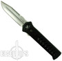 Paragon Black PARA-XD OTF Auto Knife, Satin Clip Blade