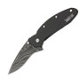 Kershaw Scallion Damascus Assist Knife,Black Handle (KS1620DAMBK)