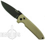 ProTech Desert Tan Rockeye Auto Knife, Black 154CM Standard Blade