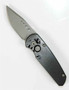 Pro-Tech Runt 2 Cali-Legal Auto Knife, BLK Handle, Bead Blast Blade