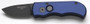 Pro-Tech Runt, Black Plain Blade, Blue Handle