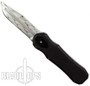 Piranha Excalibur Double Action OTF Knife,Wire Bead Blast Blade