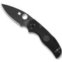 Spyderco C41PBBK5 Lightweight Native 5 Folder Knife, CPM-S35VN Black Blade FRONT VIEW