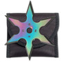 Perfect Point 90-19C Small Throwing Star, Rainbow Finish