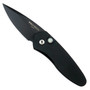Pro-Tech 2907 Sprint Cali-Legal Auto Knife, CPM-S35VN Black Blade, Pearl Button Inlay