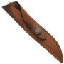 Case Mini Finn Hunter Knife, Fixed Clip Blade, Leather Sheath