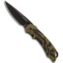 CRKT 1101 Green/Black Moxie Spring Assist Knife. Black Blade