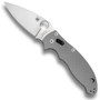 Spyderco C101GPGY2 Manix 2 Knife, Cru-Wear Sprint Run, Grey G10 Handle