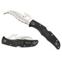 Spyderco C12SBK2W Emerson Matriarch 2 Hawkbill Folder Knife, VG-10 Satin SpyderEdge Blade REAR VIEW