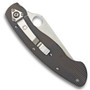 Spyderco Fluted Titanium Military Folder Knife, CPM-S30V Satin Blade
