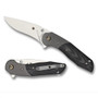 Spyderco C227GP Hanan Black G-10/Titanium Flipper Knife, CPM-S30V Satin Blade