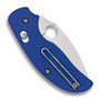 Spyderco Sage 3 Bolt Action Knife, Blue G10 Handle, Plain Edge, C123GPBL