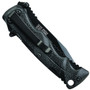 Smith & Wesson Small Black Ops Spring Assist Knife, Black Tanto Plain Blade