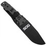 SOG Black Throwing Knives with Paracord, Set of Three, sheath view