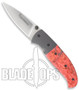 Browning Escalade Medium Folding Knife, Red Box Elder Burl Handle, 668