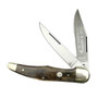 Boker Classic 112020BK Hunter Buckskin Bone Non-Locking Folder Knife, Satin Blades