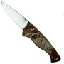 Piranha Desert Camo Fingerling Auto Knife, 154CM Mirror Blade
