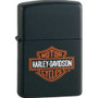 Zippo Harley H-D Logo, Black Matte