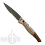 Piranha Desert Camo DNA Auto Knife, CPM-S30V Black Combo Blade