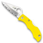 Spyderco Ladybug 3 Folder Knife, Yellow FRN Handle, SpyderEdge H1 Blade, LYLS3
